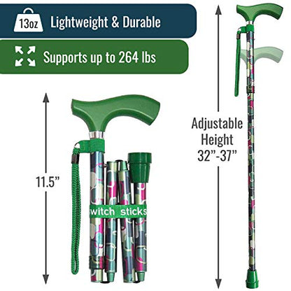 Switch Sticks Folding Walking Cane For Women & Men - color: Vienna