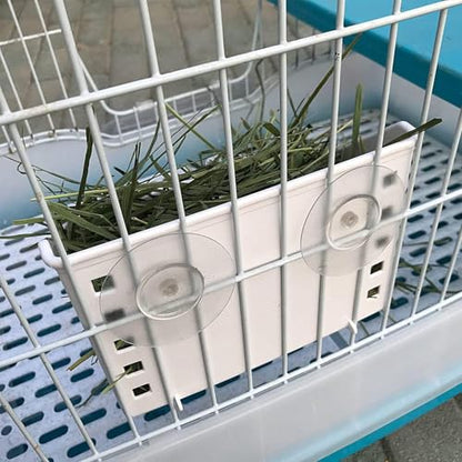 kathson Hay Feeder for Rabbit, Bunny Hay Holder Guinea Pig Hay Feeder Plastic Hay Rack for Rabbits Small Animal Chinchilla Ferret (7.5 X 4.7 X 5.5 inch) - size: 7.5 X 4.7 X 5.5 inches, 1 Piece