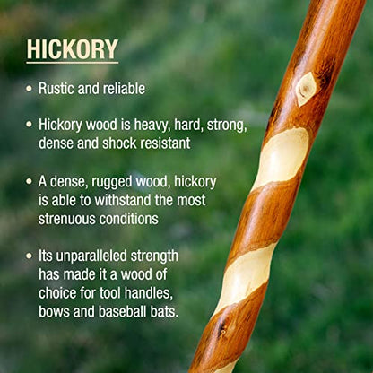 Brazos Wooden Walking Canes for Men and Women, Stable Walking Sticks for Seniors, Made in The USA - size: 37 Inch, style: Traditional Hickory