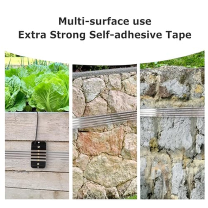 Slug Fence, Electric SnailStop Fence for Keep Snails Away from Raised Beds