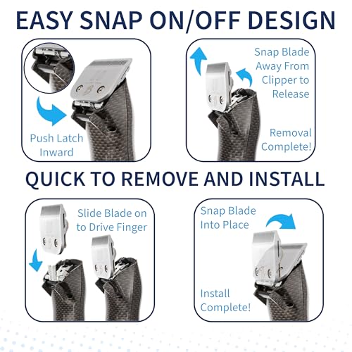 Detachable A Series 5f Blade Dog Grooming Cuts Length 1/4" - 6.4mm Japanese High Carbon Steel 6.4 mm Clipper Blade 5f | Detachable Blade Clippers (Compatible A5 Series(B5F) - color: 5F (1/4" - 6.4mm)