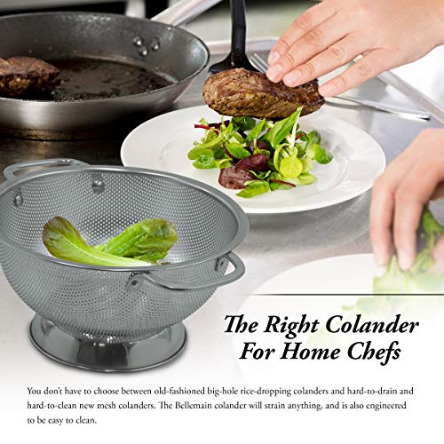 Bellemain Stainless Steel Colander for Kitchen, 3 Qt Pasta & Rice Strainer - size: 3-Quart