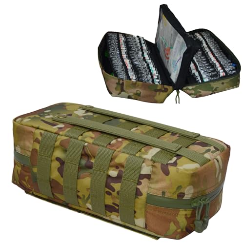 156-Slot Tactical Ampoule Case 1-10ml MOLLE Medical Organizer Multicam Camo