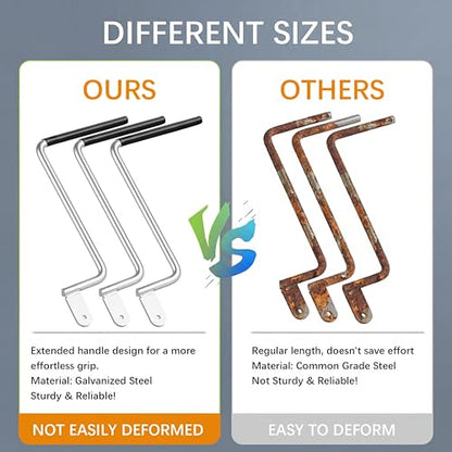 40 Pack 6mm Fence Wire Tighteners with 1 Tightener Tool Combo, 1/4" Barb Wire Tightener for Fast Tighting Metal Fence Post and Garden Fence Wire（Tighteners Handle）