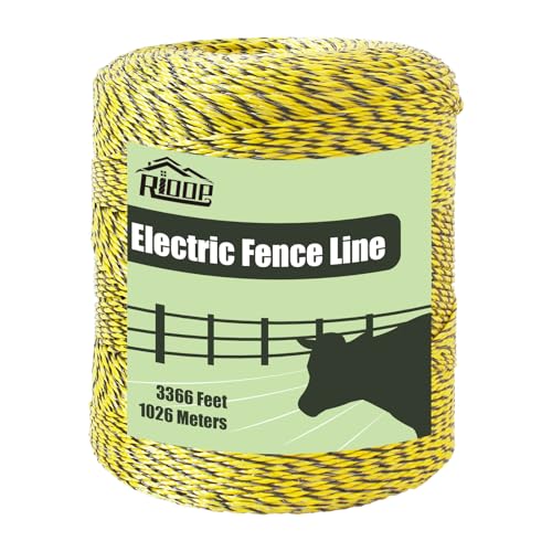RIOOP Electric Fence Wire Polywire 3366 Feet/1026Meters - size: 3366 Feet/1026Meters