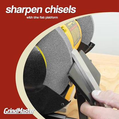 GrindMaster Lathe Tool Sharpening Jig with Quad Setup 8" - size: for 8 inch Grinders
