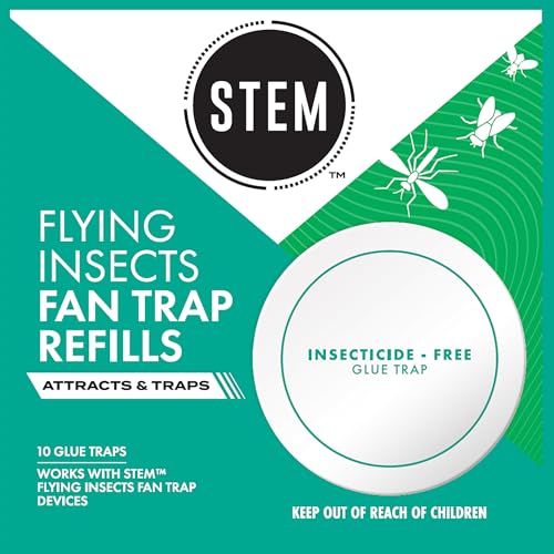 STEM Flying Insect Fan Trap Glue Reﬁll Pads, 10 Count - size: 10 Count