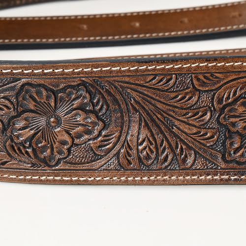 HILASON Horse Western Carved Leather Rear Flank Back Cinch Girth Saddle Billets Comfytack | Billet Strap