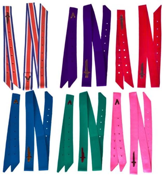 Showman Premium Quality Nylon Tie Strap & Off Billet Set - color: Blue