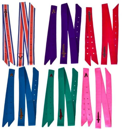 Showman Premium Quality Nylon Tie Strap & Off Billet Set - color: Blue