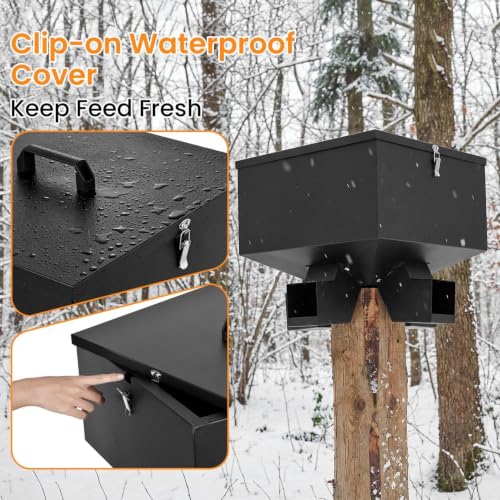 80 Lbs Heavy Duty Wild Deer Feeder Wildlife Station