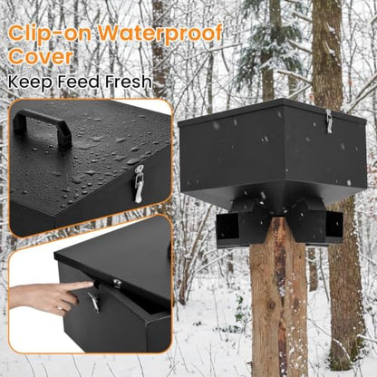 80 Lbs Heavy Duty Wild Deer Feeder Wildlife Station