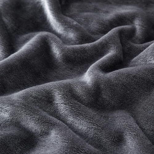 IR Imperial Rooms 2 Pack Sherpa Throw Blankets 50x60 Couch Grey - color: Grey, size: Throw (Pack of 2)