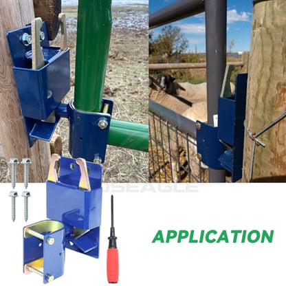 [Upgraded] Blue S16100100 Two Way Gate Latch, Farm Gate Latch - size: A1 1xGate Latch
