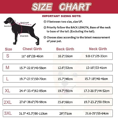 Dogcheer Warm Dog Coat, Christmas Dog Jacket Waterproof Puppy Winter Coat with Buckles, Reflective Adjustable Pet Snow Jacket Turtleneck Fleece Sweater for Small Medium Large Dogs - Red, M - color: Red, size: Medium