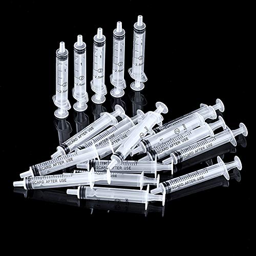 Frienda 20 Packs Syringes Without Needles,2.5 Ml - size: 2.5 ml