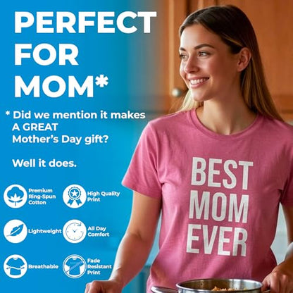 Funny Animal T Shirts for Mom Cute Mothers Day Tees with Funny Sayings Mama Bear Tees - color: Dark Heather Grey - Mama Goat, size: X-Large