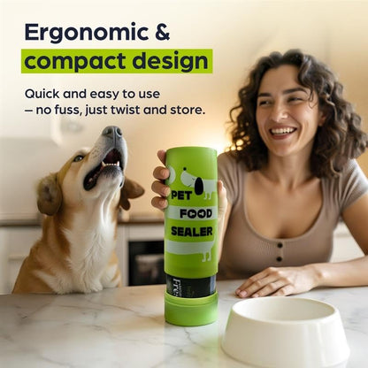 The Original Dog Food Loaf Storage Container - Patent Pending Reusable Airtight Can Cover Pet Food Sealer - Keeps Dog Food Can Fresh in the Fridge, Eliminates Odor - color: Loaf - 1 pack