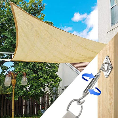 TooTaci 10 Pack M5 Turnbuckle, 304 Stainless Steel Turnbuckle Hook and Hook | Turnbuckle Wire Tensioner, Adjustable Turnbuckles for Cables Wire, Shade Sails, Cable Tightener, Garden Trellis,String Lights - size: M5 CC-10Pcs