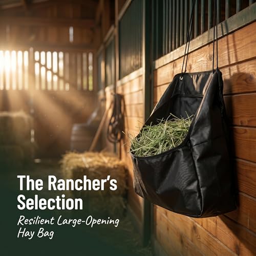 Horse Feed Bag Slow Feeder Hay Bag with Clear Window