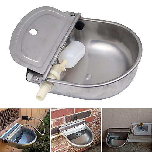 Automatic Livestock Waterer for Cattle, Dogs, Chicken, 304 Stainless Steel