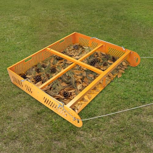 POPMOON 2-in-1 Horse Manure Scoop Tow Behind Trailer, 330lbs Manure Scooper - size: 43" L -no wheels