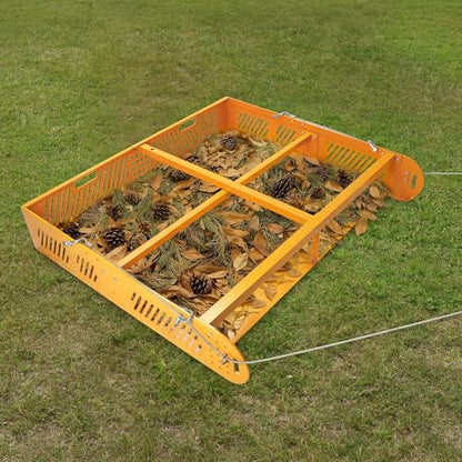 POPMOON 2-in-1 Horse Manure Scoop Tow Behind Trailer, 330lbs Manure Scooper - size: 43" L -no wheels