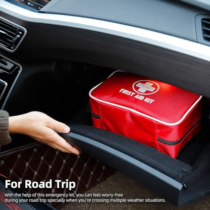 330-Piece Comprehensive First Aid Kit for Home, Car, Travel - size: Medium