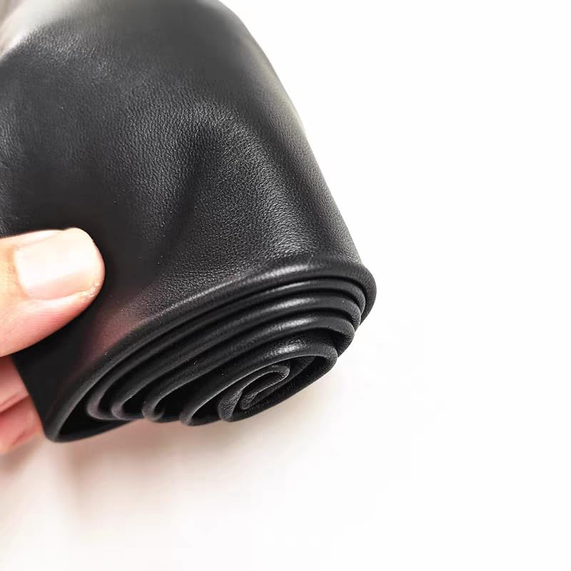 Sheep Skin, 0.7-1.0mm Thick, for Gloves, Clothing, Leather Sheets for Crafts and Arts (Black 12-13 Square feet) - color: Black 12-13 square feet