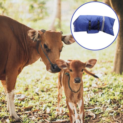 VILLCASE Calf Warm Coat Goat Blankets for Winter Cow Clothes Calf Warming Blanket Cow Warming Thickened Belly Protection Farm Animal Winter Coat, Random Style