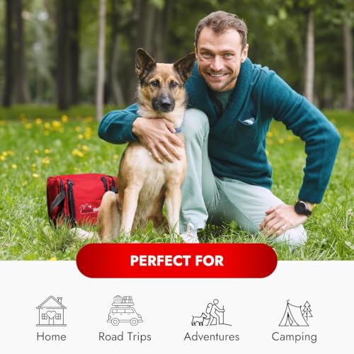 Cat & Dog First Aid Kit with Thermometer & Bandages (Large) - size: Large