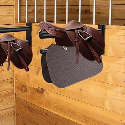 6PCS Saddle Rack,Heavy Duty Portable Saddle Rack Stand Removable Saddle Stand with 2 Bars for English and Western Saddles