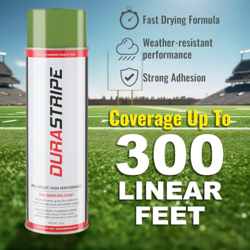 Athletic Field Marking Paint (Green) 12-18oz Cans Per Case - color: Green