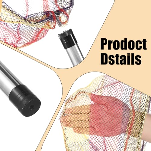 Chicken Catching Net 2 Pcs, Bird Catching Net, 32" to80 Animal Catching Net | Chicken Net Stainless Steel Poultry Catcher for Catching Small Chicken, Goose, Ducks, Fish, Birds(2 Nets, 1 Pole Included)