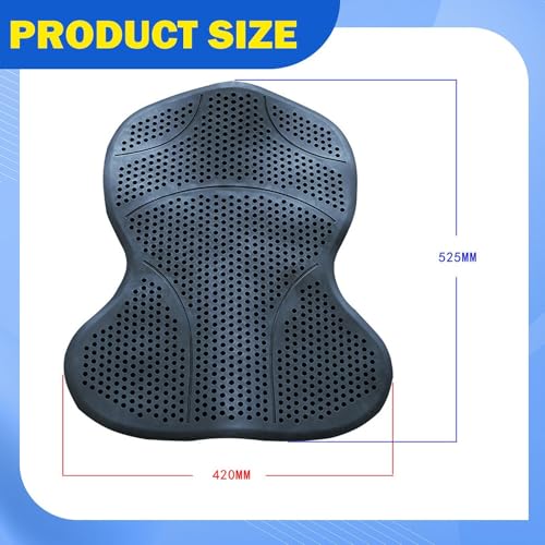 Menolana Silicone Gel Saddle Pad with Ventilation, Washable Non Slip Western/English Riding Saddle Pad for Horses