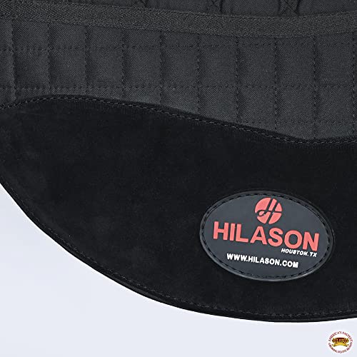 HILASON Western All Purpose Horse English Saddle Pad | All-Purpose - color: Black