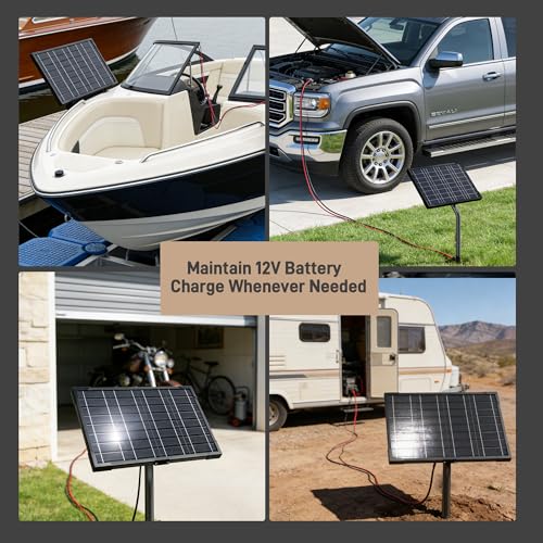 Voltset 12V 10W Solar Panels Kits for Gate Opener Electric Fence - style: 10W Pro