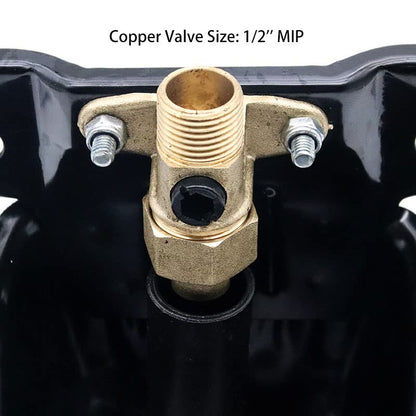 Automatic Goat Sheep Waterer Bowl with Copper Touch Valve - color: BLACK