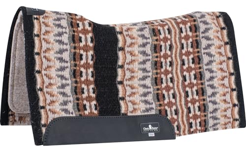 Classic Equine ESP Contour Blanket Top Pad, 3/4-inch, Black-Steel Gray, 34 x 38