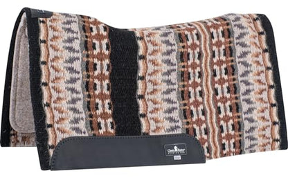 Classic Equine ESP Contour Blanket Top Pad, 3/4-inch, Black-Steel Gray, 34 x 38
