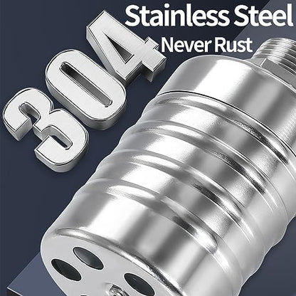 Float Valve, 1/2" to 3/4" 1" 304 Stainless Steel Fully Automatic Water Level Controller, Automatic Water Level Control Float Valve for Water Tank, Livestock Troughs, Pool, Distiller