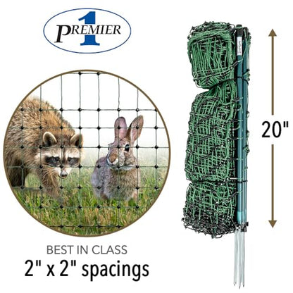 Premier 1 VersaNet® Plus, Garden Electric Fence – 20" H x 100'L