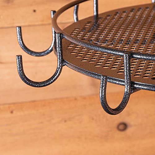 EASY-UP Pro Series 12-Hook Spinning Bridle Rack | Horse Tack Organization | 360-Degree Spinning Feature | 12-Hook Capacity | Handy Top Shelf | 7-Year Warranty