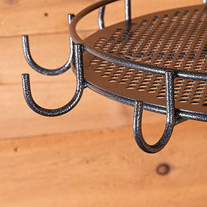 EASY-UP Pro Series 12-Hook Spinning Bridle Rack | Horse Tack Organization | 360-Degree Spinning Feature | 12-Hook Capacity | Handy Top Shelf | 7-Year Warranty
