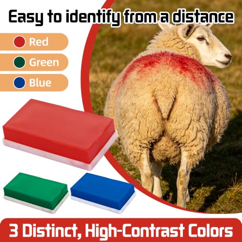 Replacement Marking Crayon Blocks for Ram Breeding Harness (Red) - color: Red