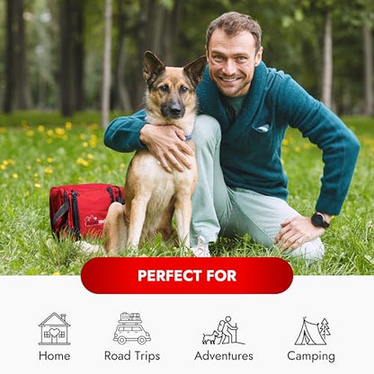 Cat & Dog First Aid Kit with Thermometer & Bandages (Medium) - size: Medium