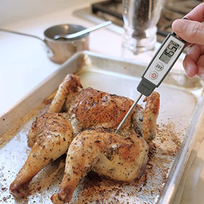 Lavatools PT09C Super-Quick Commercial Grade Digital Thermometer for Cooking, Meat, Candy, Candle, Liquid, Oil, 3" Compact Probe, Splash Proof, °C/°F Toggle, Hold Function - Sesame - color: Sesame, size: Compact
