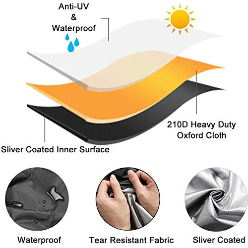 Treadmill Cover, Folding Treadmill Cover with Zipper, Dustproof and Waterproof Cover Fit for Exercise Sports Running Machine Equipment, Perfect for Indoor or Outdoor Use, Black…