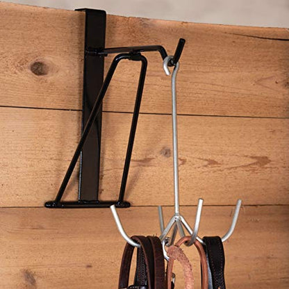 EASY-UP Collapsible Horse Tack Utility Hanger | Portable to Hang Over Trailer Door or Stall Board | Folds Down & Tucks Away for Storage | Keeps Blankets Off Floor and Stall Walls