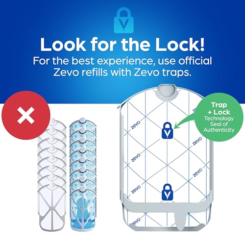 Zevo Flying Insect Trap Refill Cartridges for Fruit Flies & Gnats, 12 Count - style: 12 Refill Cartridges